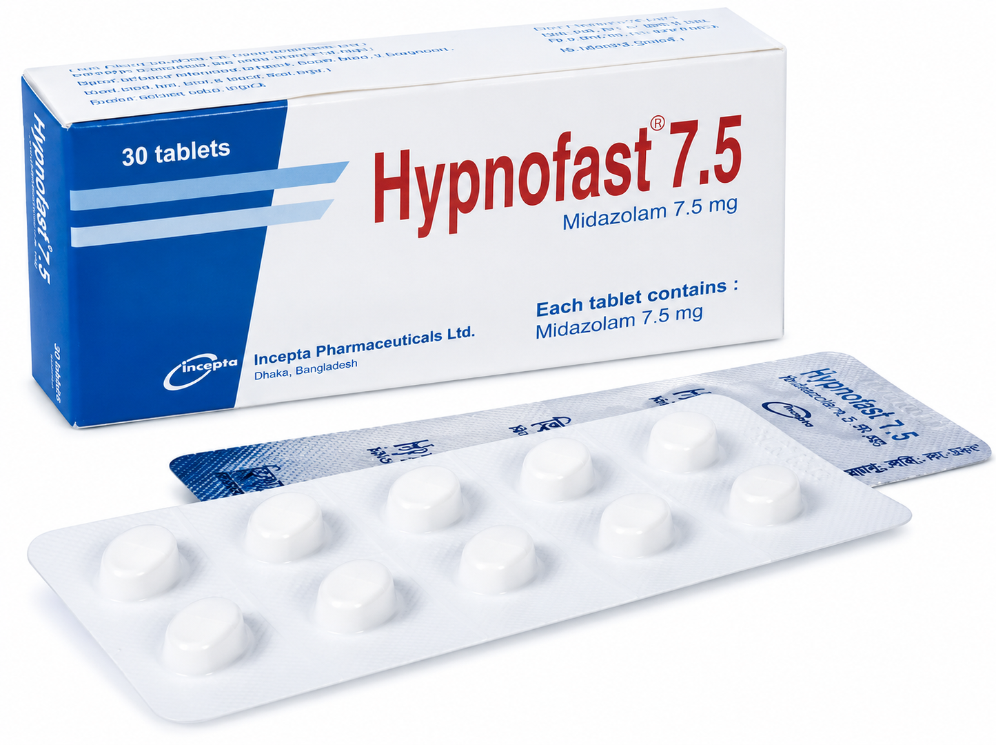 MIDAZOLAM 7.5mg - Hypnofast