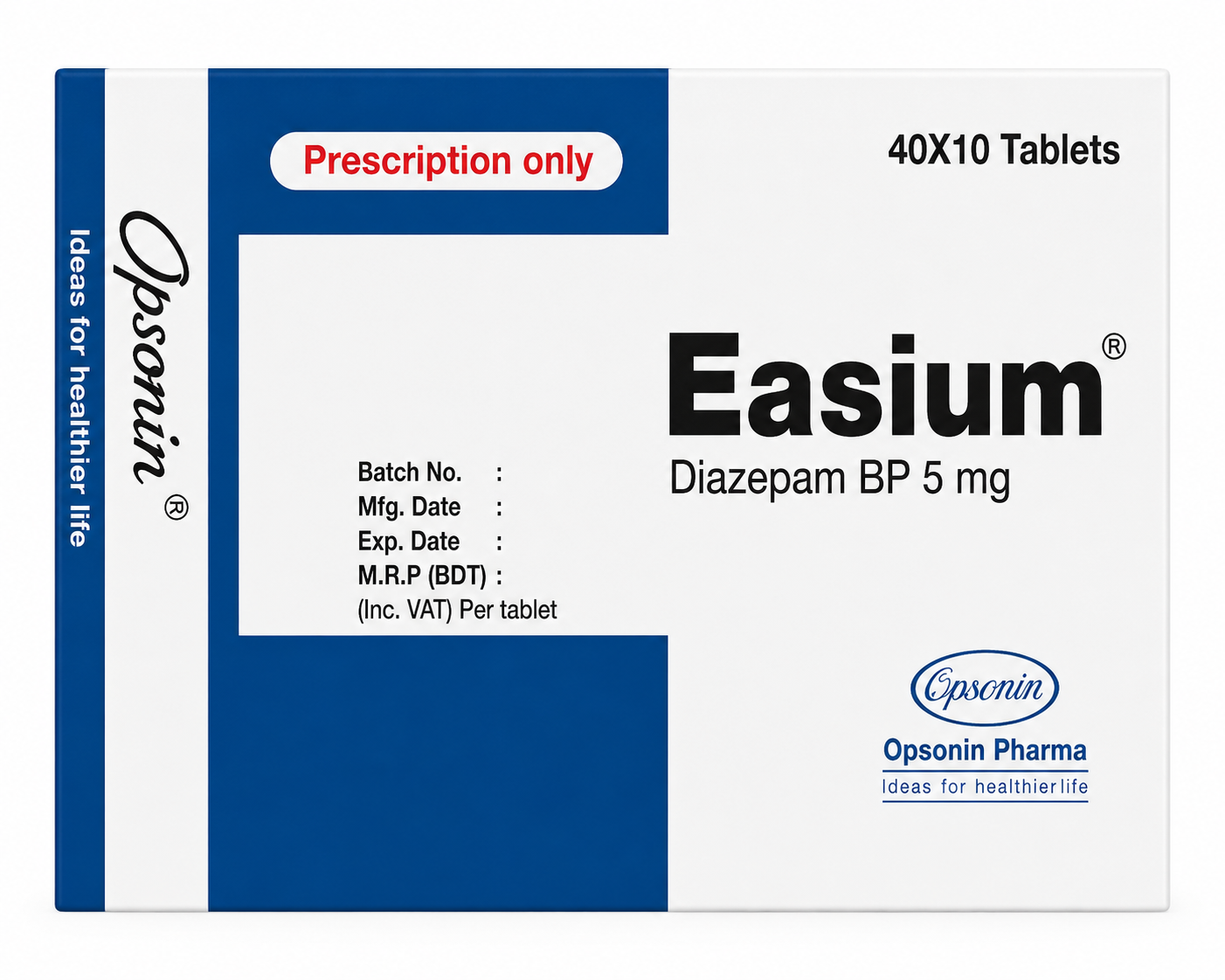 EASIUM DIAZEPAM 5mg